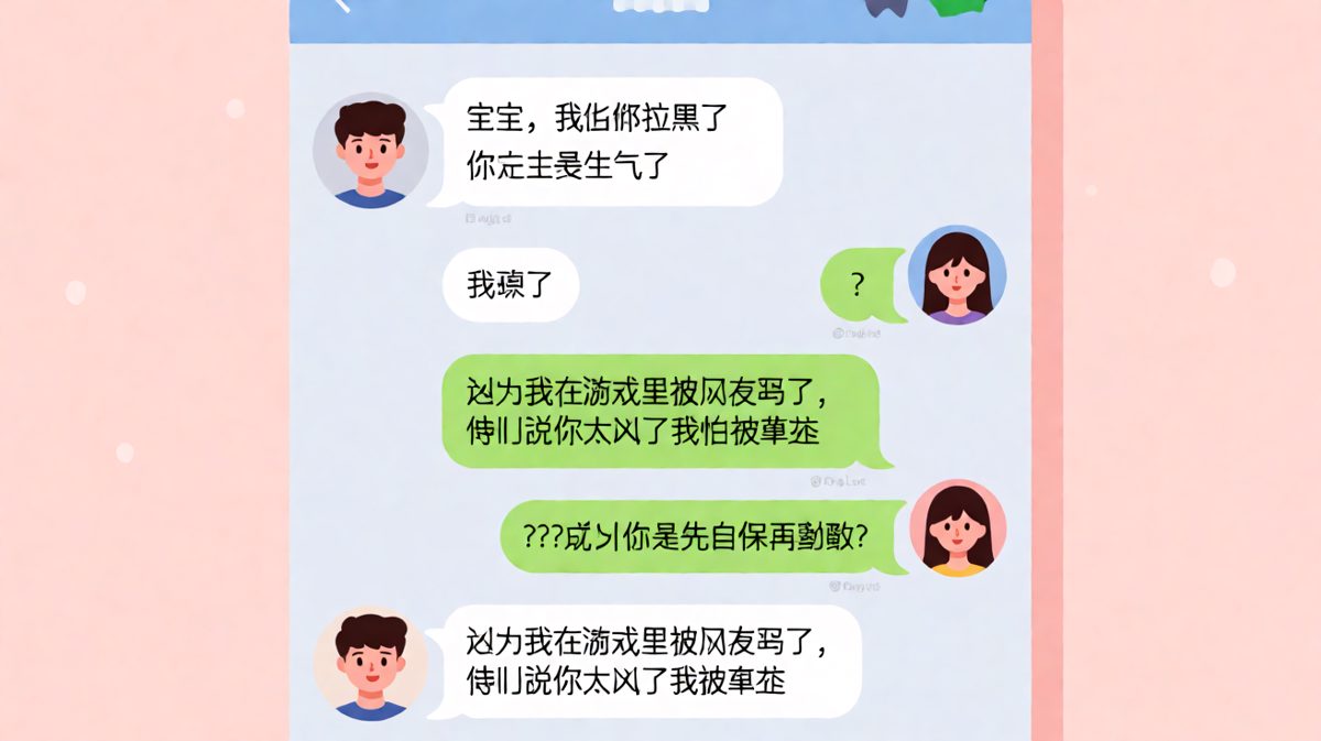 男生拉黑操作背后的离谱真相让人哭笑不得。
