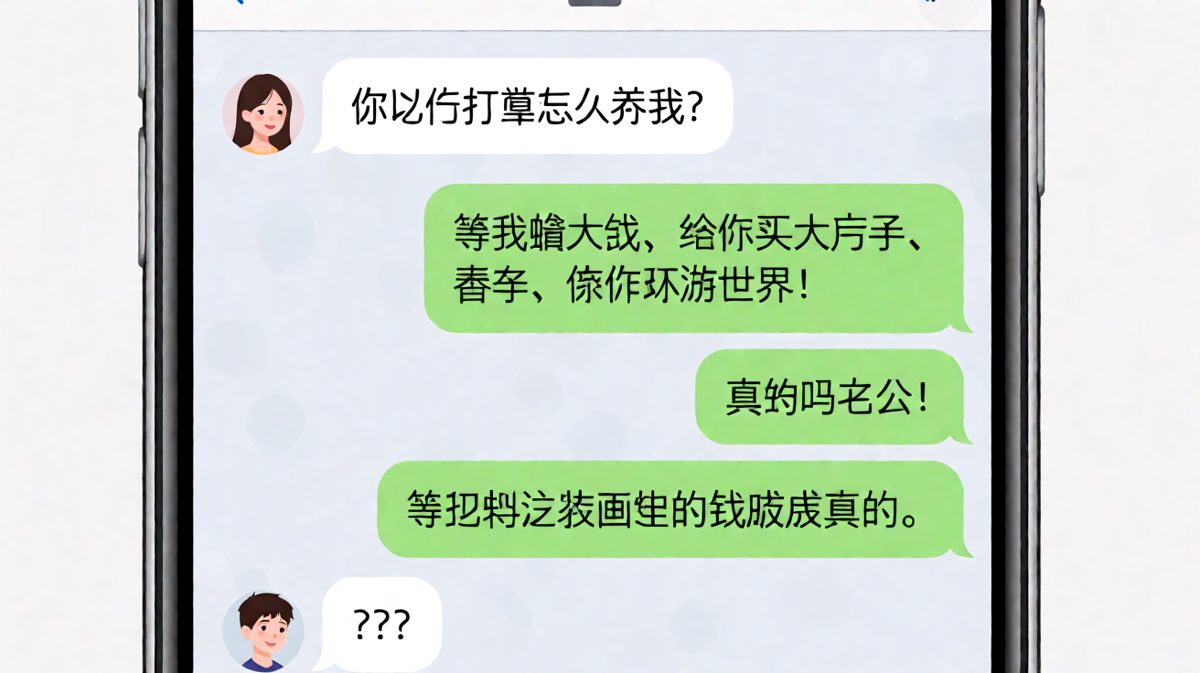 嘴上说着给你全世界，实际在画大饼