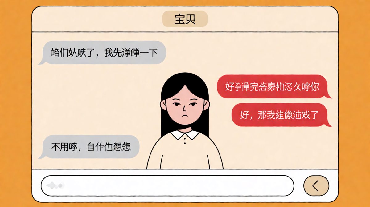 冷静完了，你继续打游戏吧
