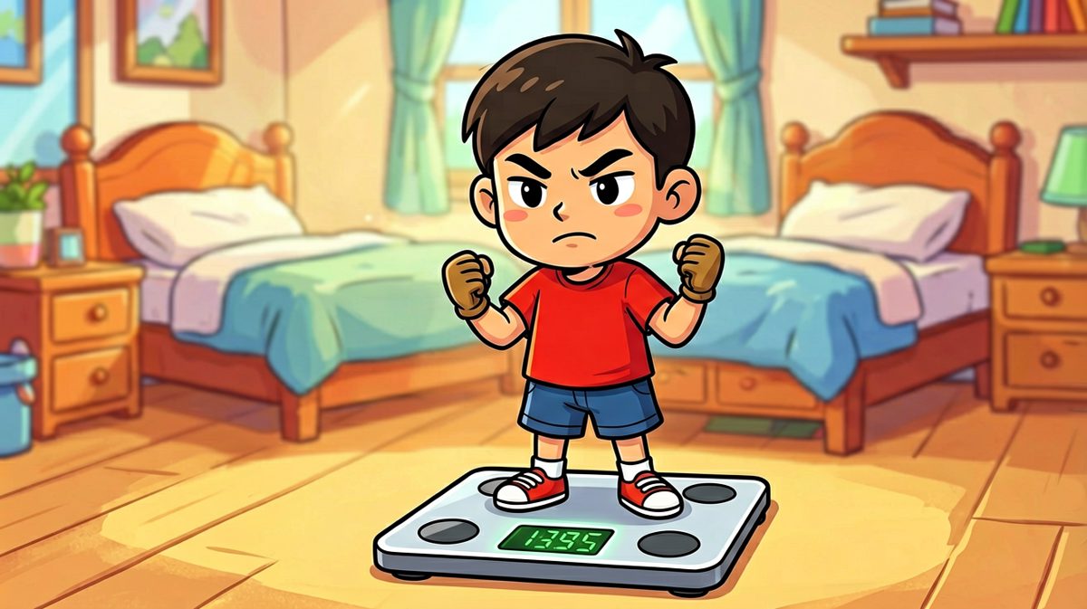 第一天：小明立誓减肥