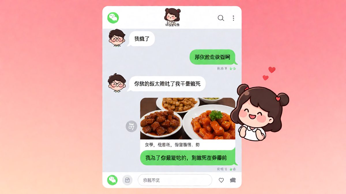 男生抱怨完被外卖精准投喂