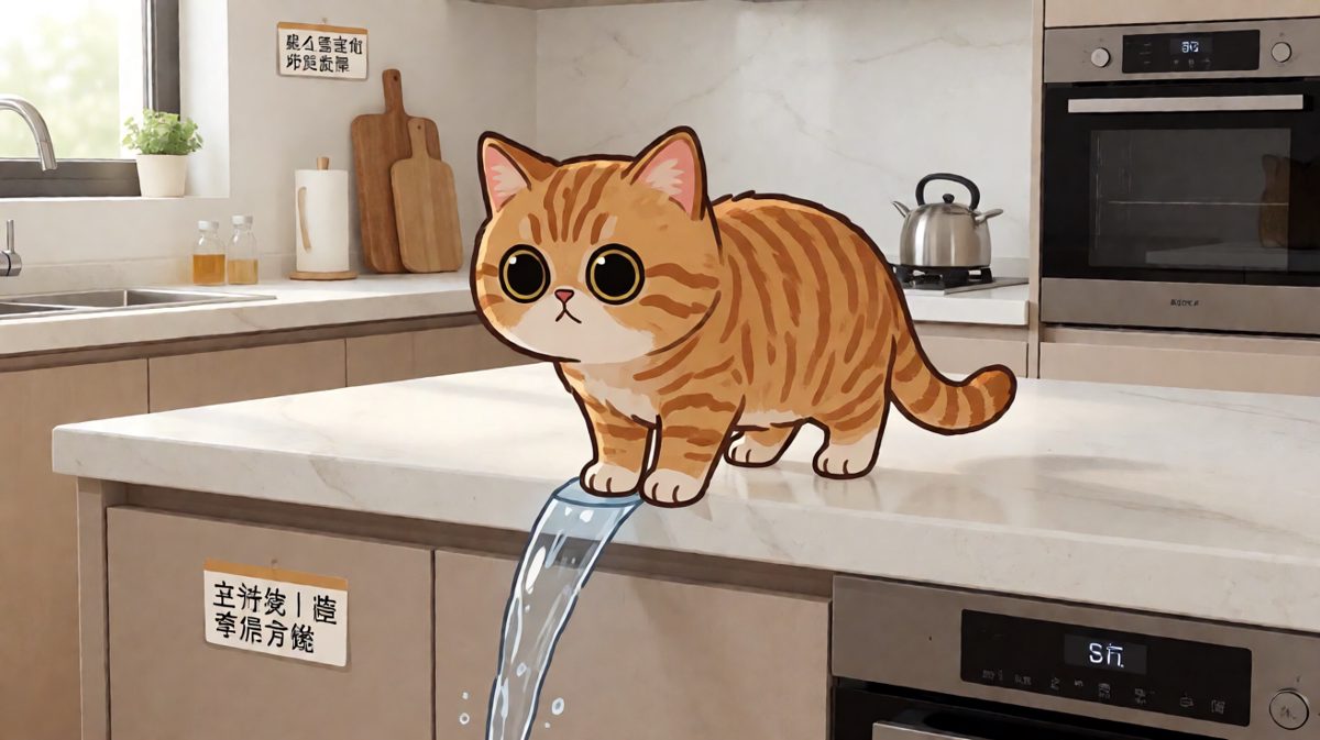 喵：不是我打的，是水自己跳下去的
