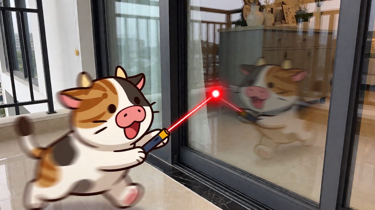 猫：这届激光笔不讲武德，还会瞬移！