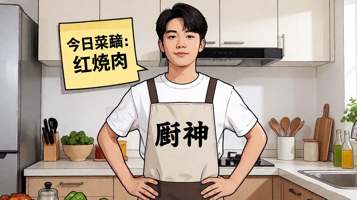 主角信心爆棚，准备大展厨艺