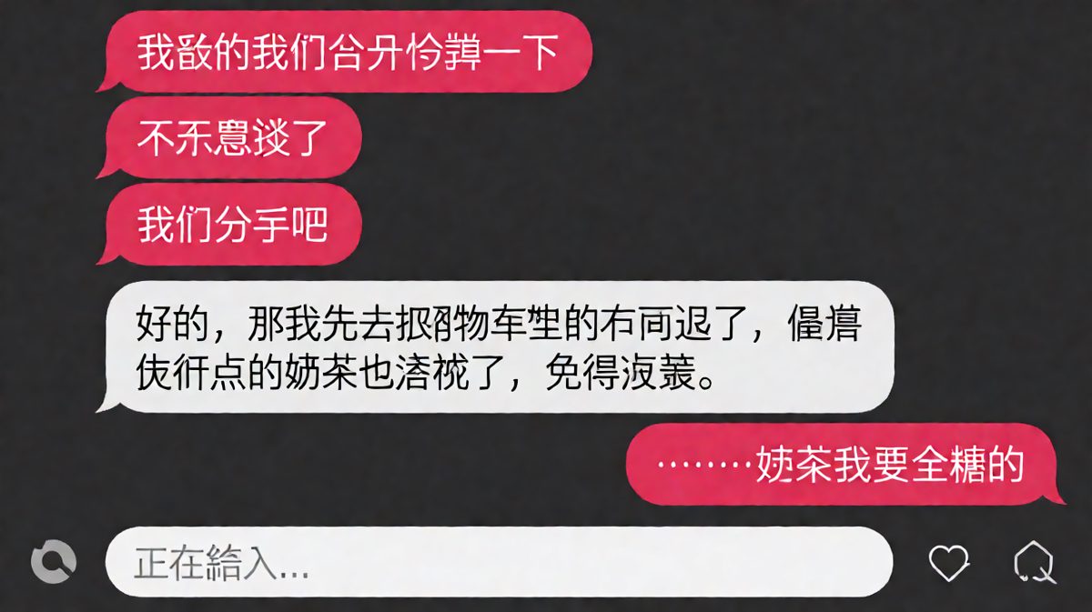 分手冷静？冷静的是奶茶钱