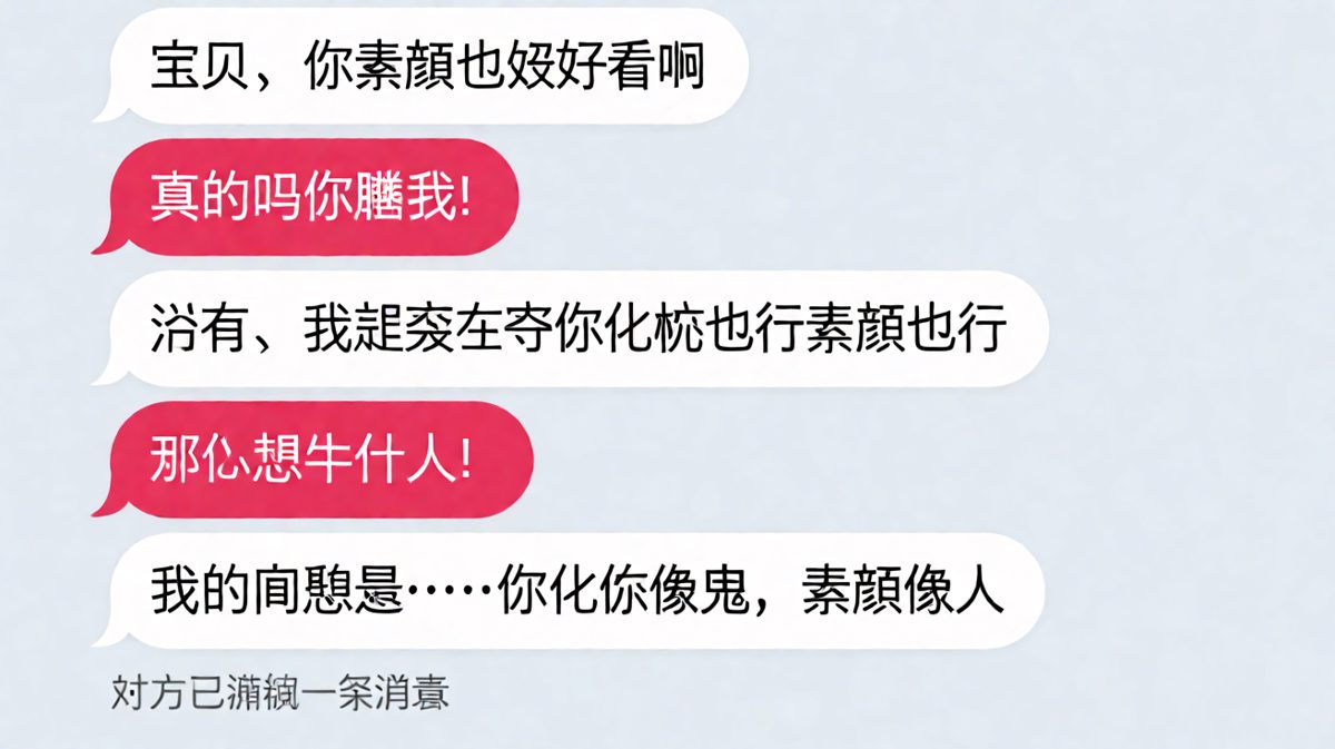 夸你素颜好看？结果是变着法损你