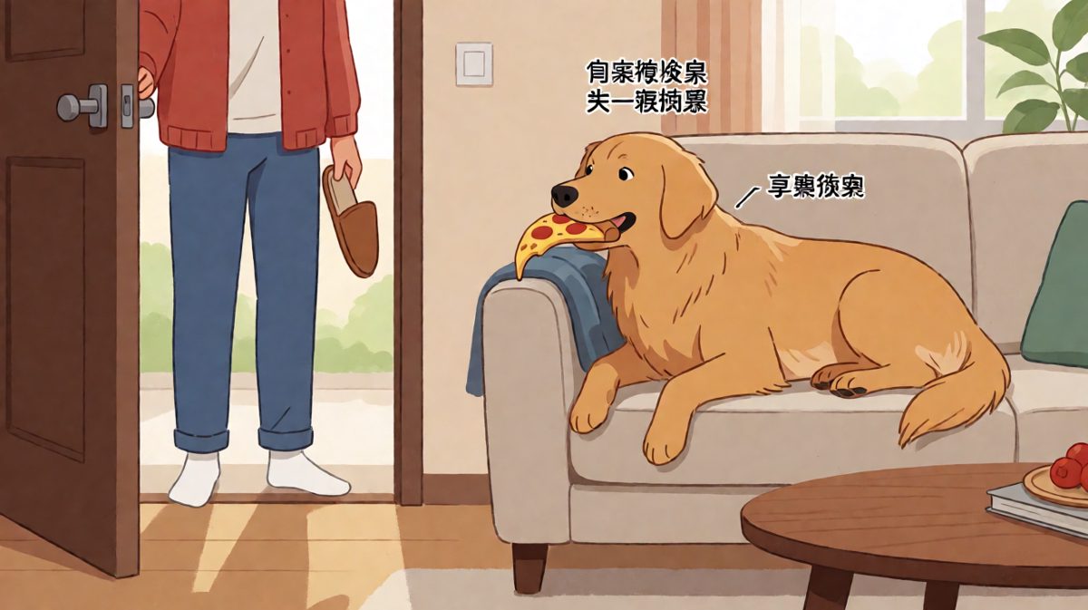 不是我吃的！是披萨自己跳进我嘴里的！
