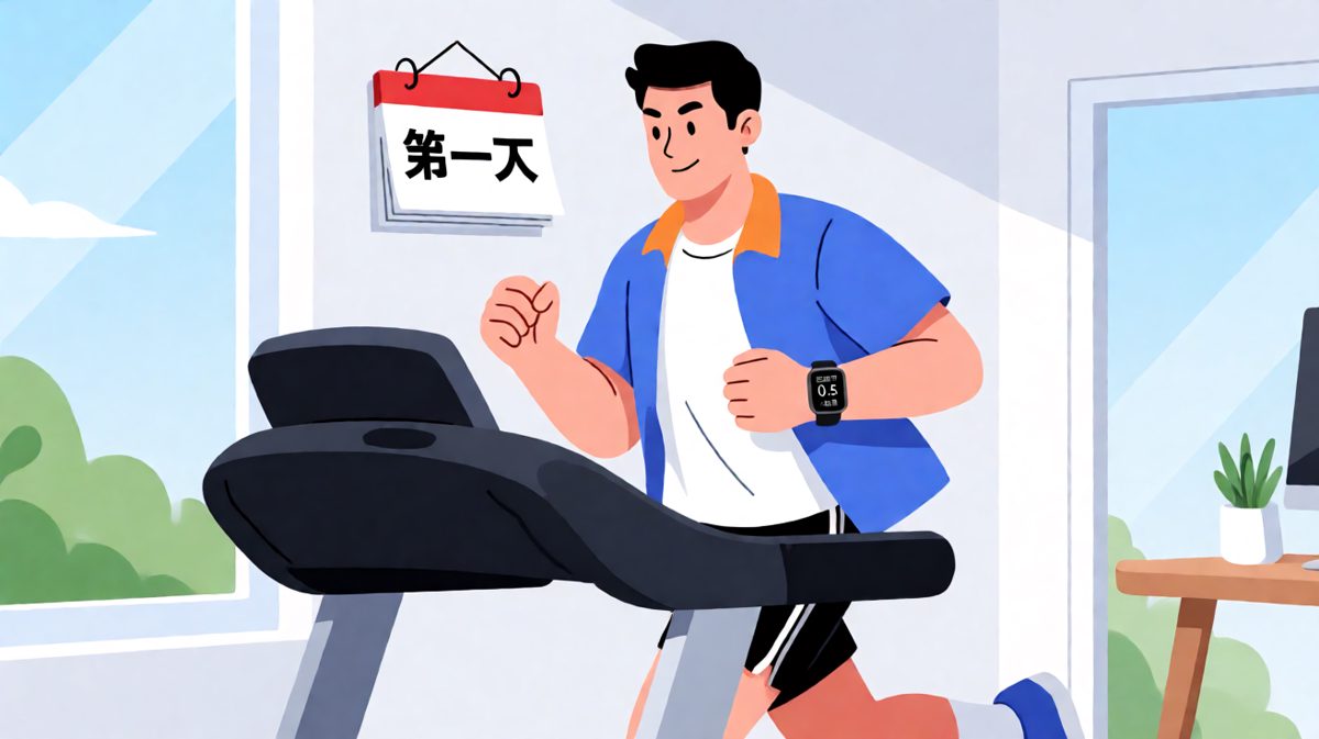 第一天锻炼：我太难了……
