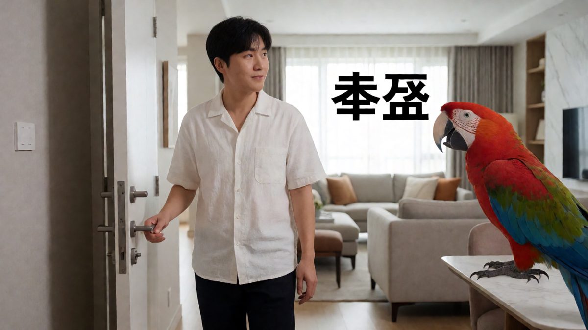 走的时候鹦鹉突然开口了
