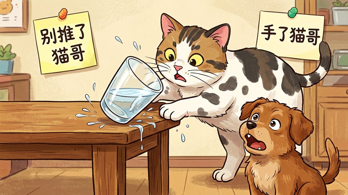 奶牛猫：物理学研究进行中，勿扰。