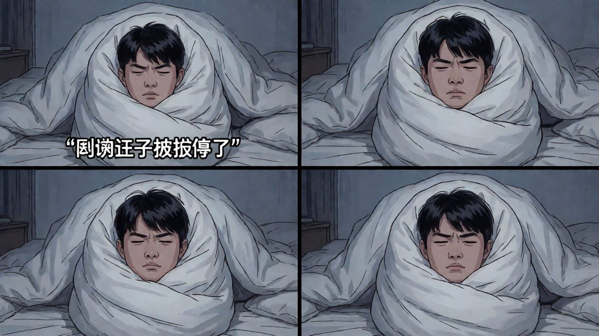 按掉了闹钟，但身体拒绝离开温暖的被窝。