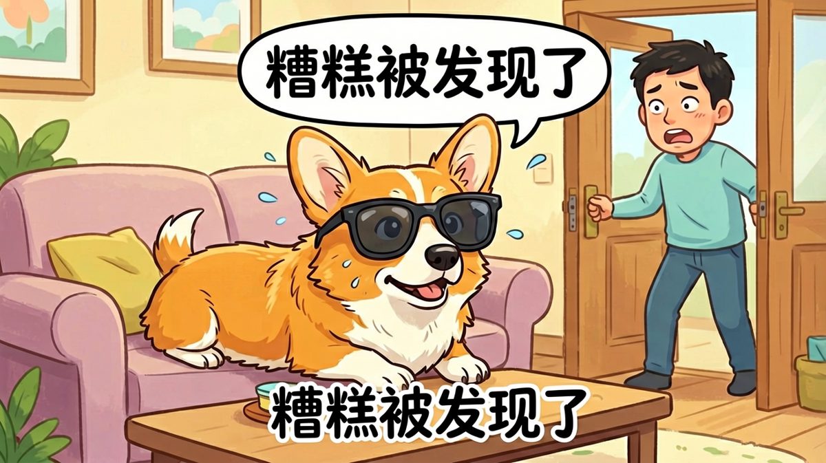 柯基：墨镜一戴谁都不爱——直到我妈进门