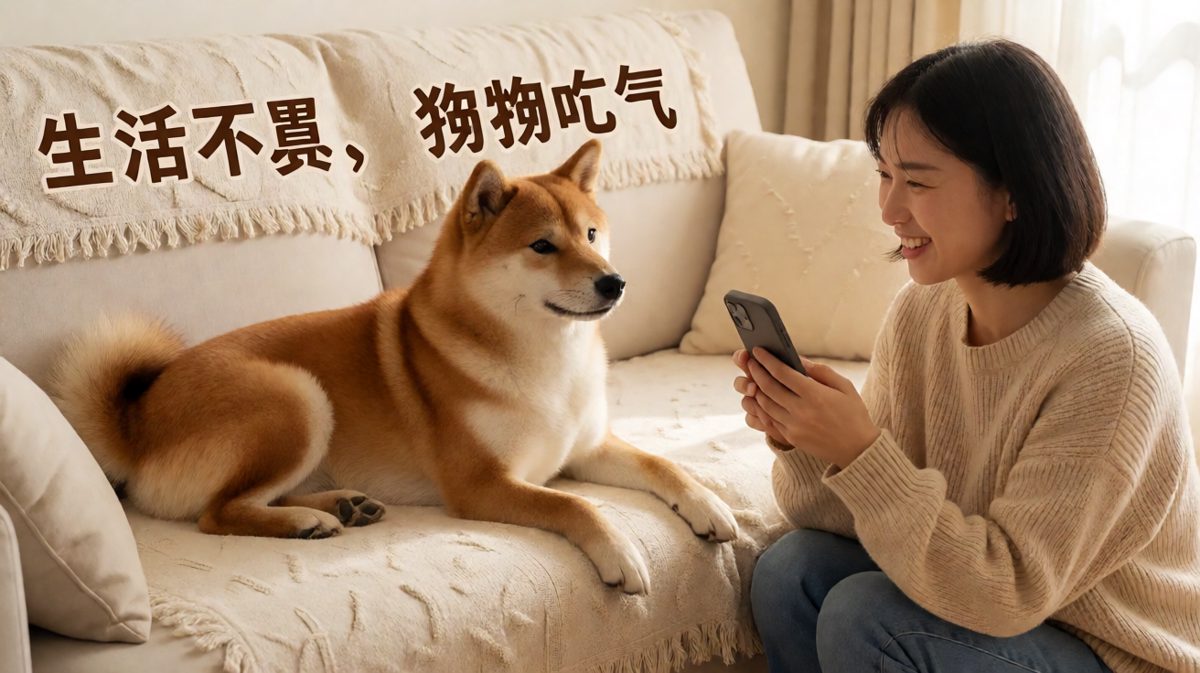 狗狗睡得太香，整个人滑下去了