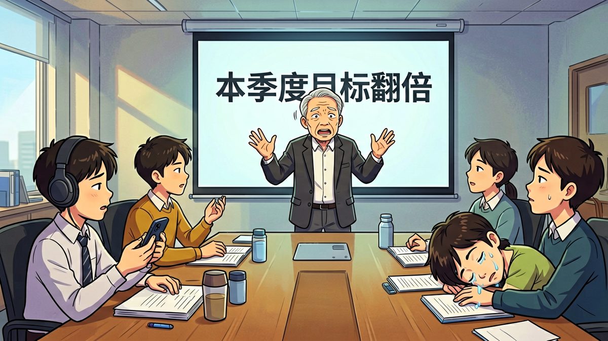 开会时全员摸鱼，表面恭敬实则划水
