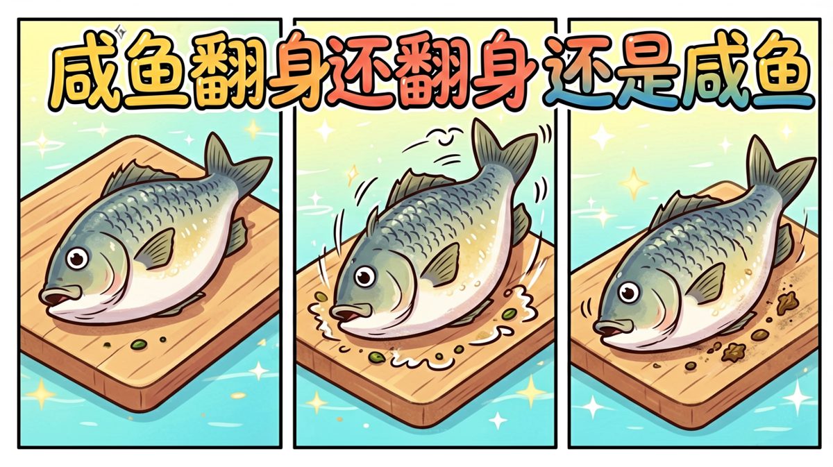 努力翻身的咸鱼，最后发现还是那条咸鱼
