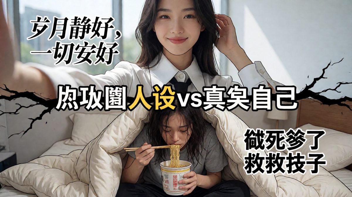 朋友圈里精致本人，现实中废物一枚