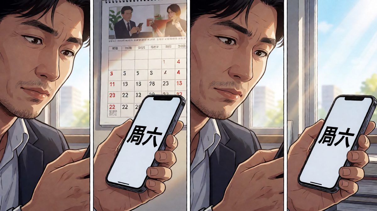 手机一看——今天居然是周六