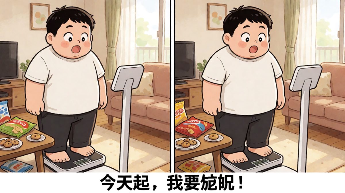 第一天立下减肥flag，斗志满满