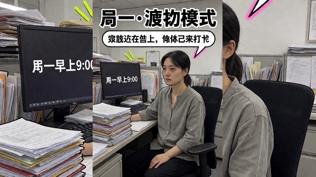 周一早上的打工人，灵魂出窍实录