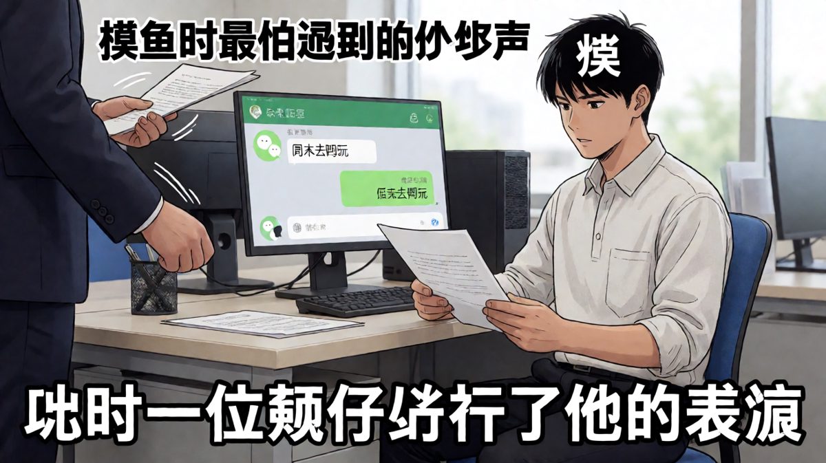 摸鱼被抓包的生死一瞬间