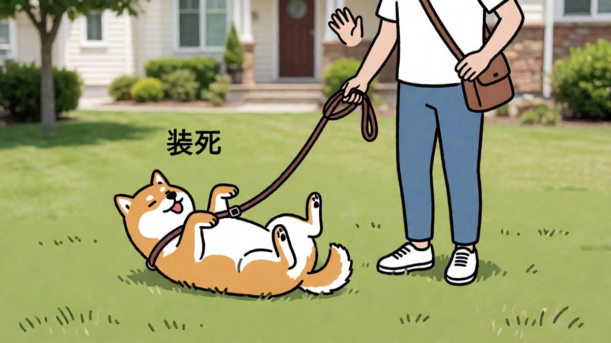 柴犬：今天的世界线不接受遛狗