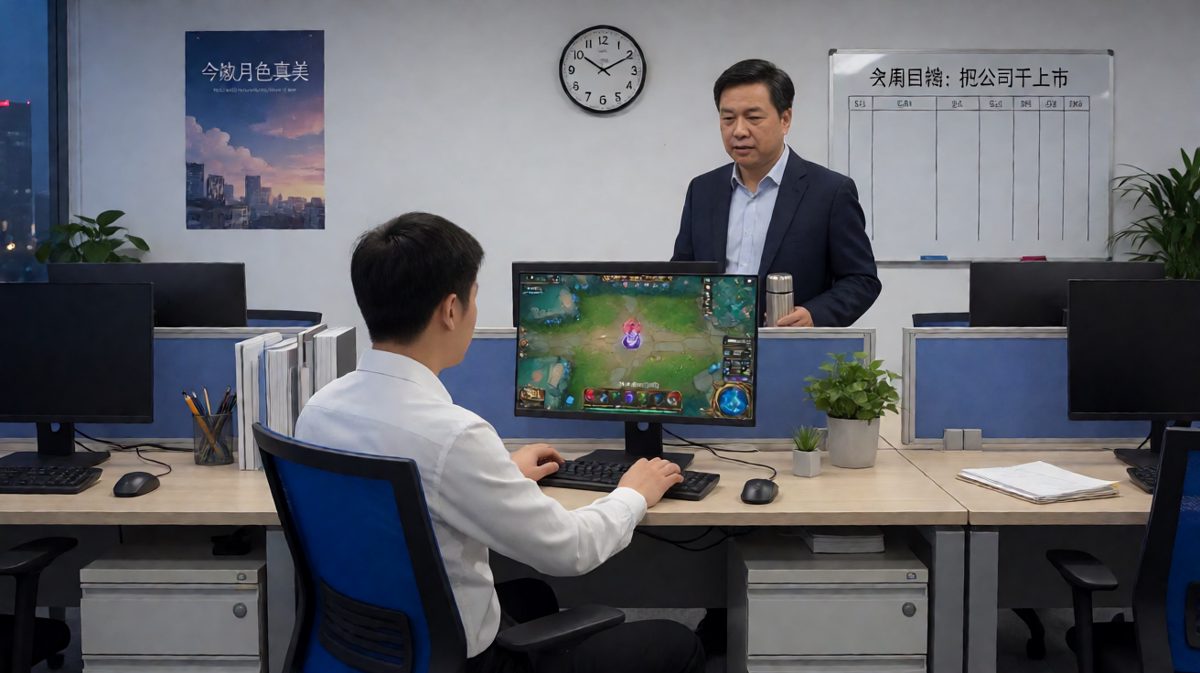 老板深夜查岗，员工以为被抓，结果发现老板自己也在隔壁工位打开浏览器。
