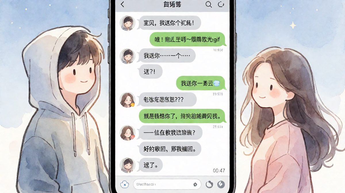 送你一朵云：土味情话翻车现场，撤回也救不了的尴尬。