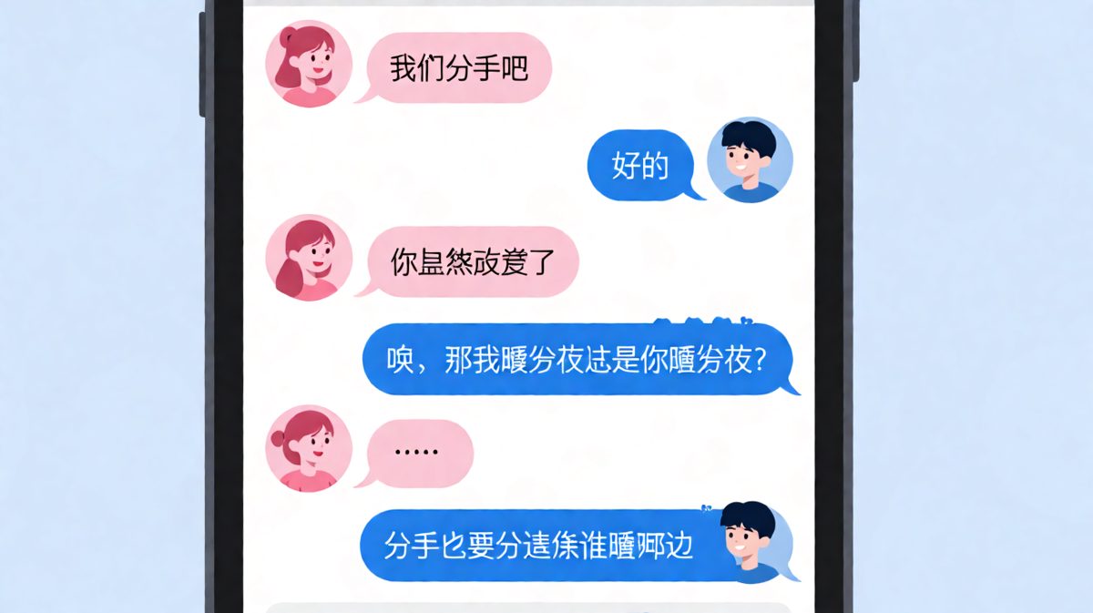 分手这种大事也被他理解成了分床睡