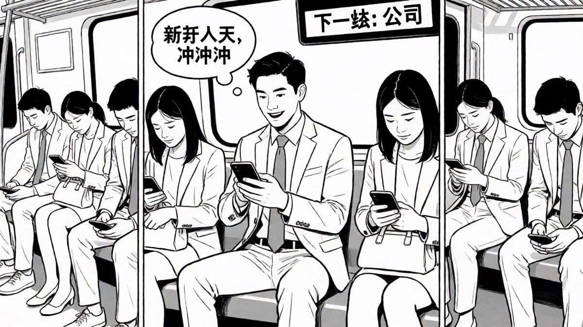 自信满满赶到公司，以为周一又要开始奋斗。