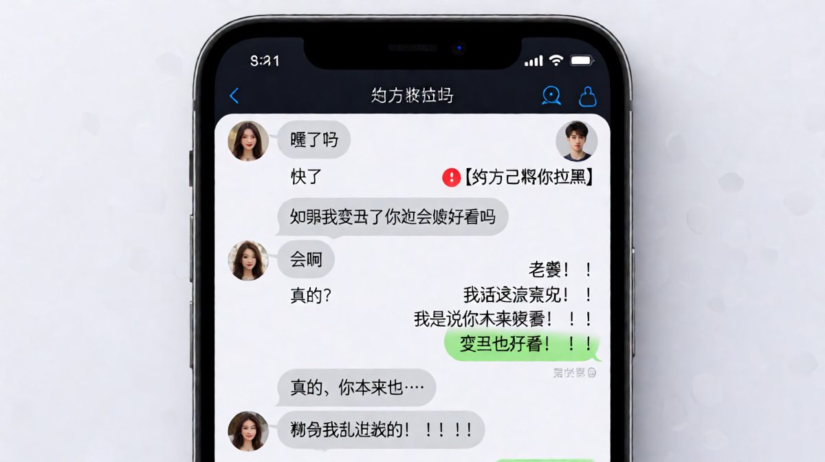 睡前灵魂拷问，一句话没说完整直接触发拉黑