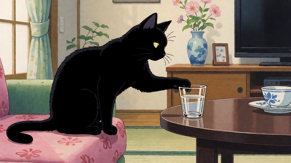 猫：我只是想看看它会不会飞