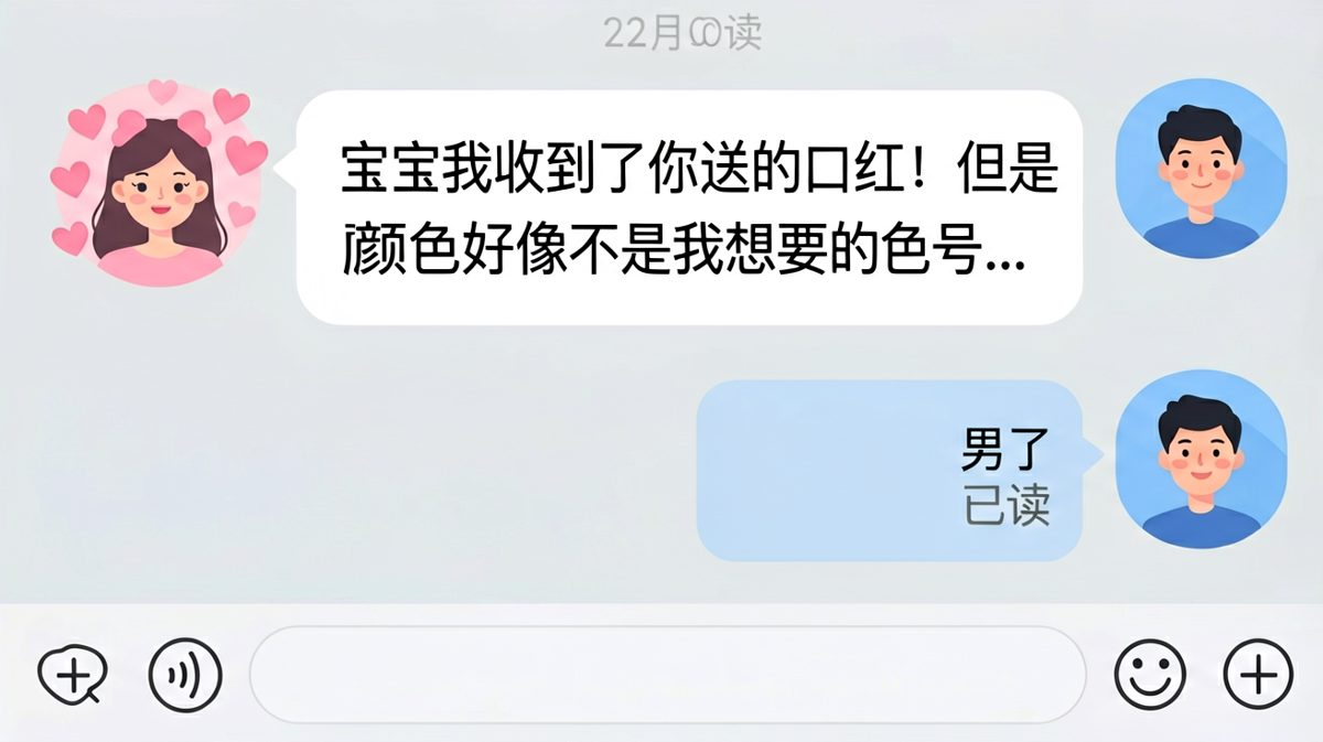 收到礼物后的直球质疑