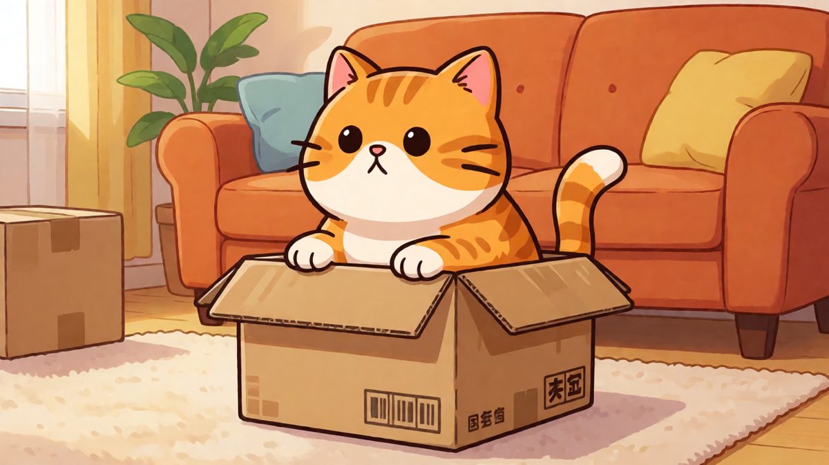 猫：只要我够挤，箱子就是我的家