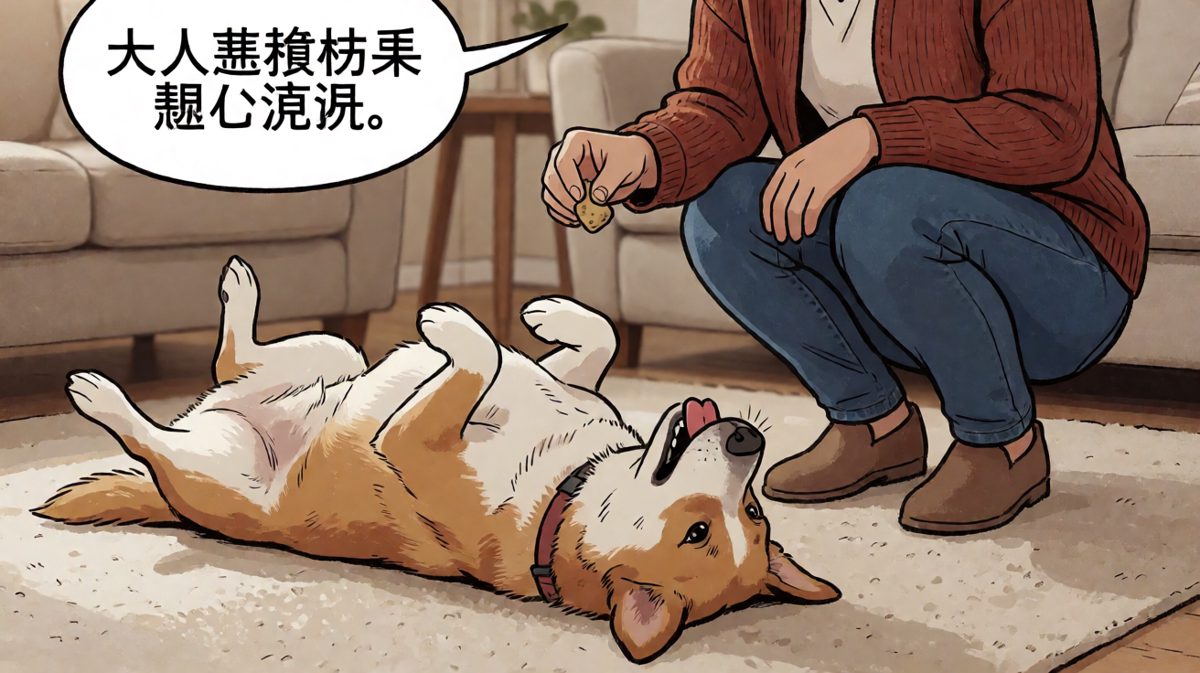 狗：我都装死了你还逗我，行吧那再来一根