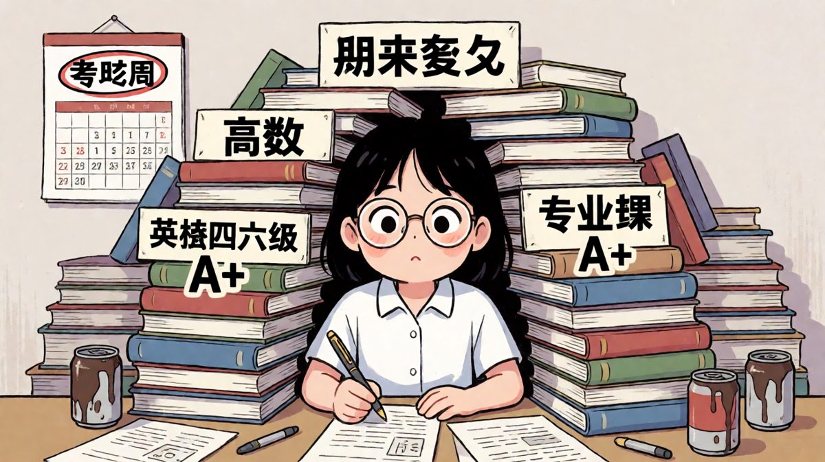 考前一天：书看了，书没看，眼睛学会了手不会