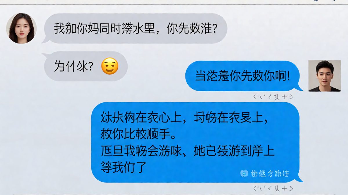 标准答案之外还有后手，直男也能机智反转。