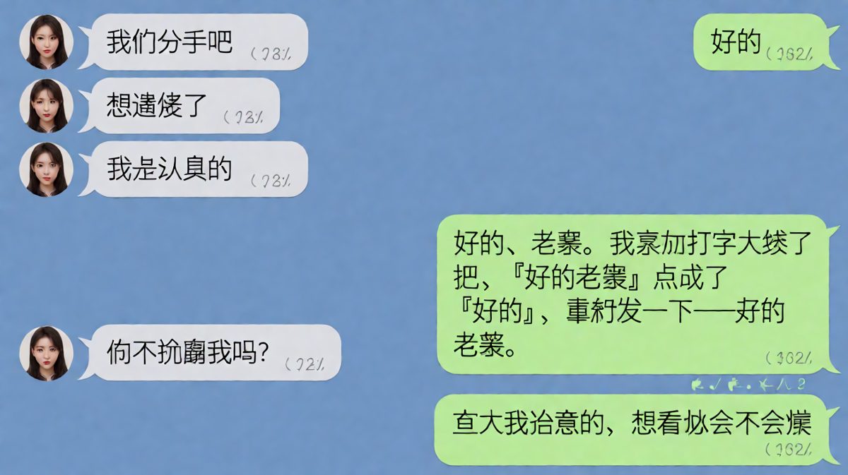 故意气你的试探，反被套路到无言以对。