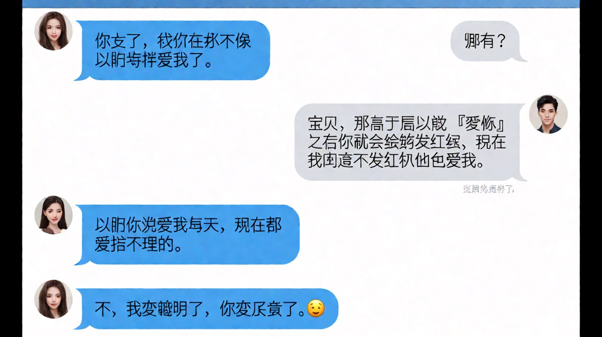 从甜言蜜语到人间真实，爱情终究敌不过红包。