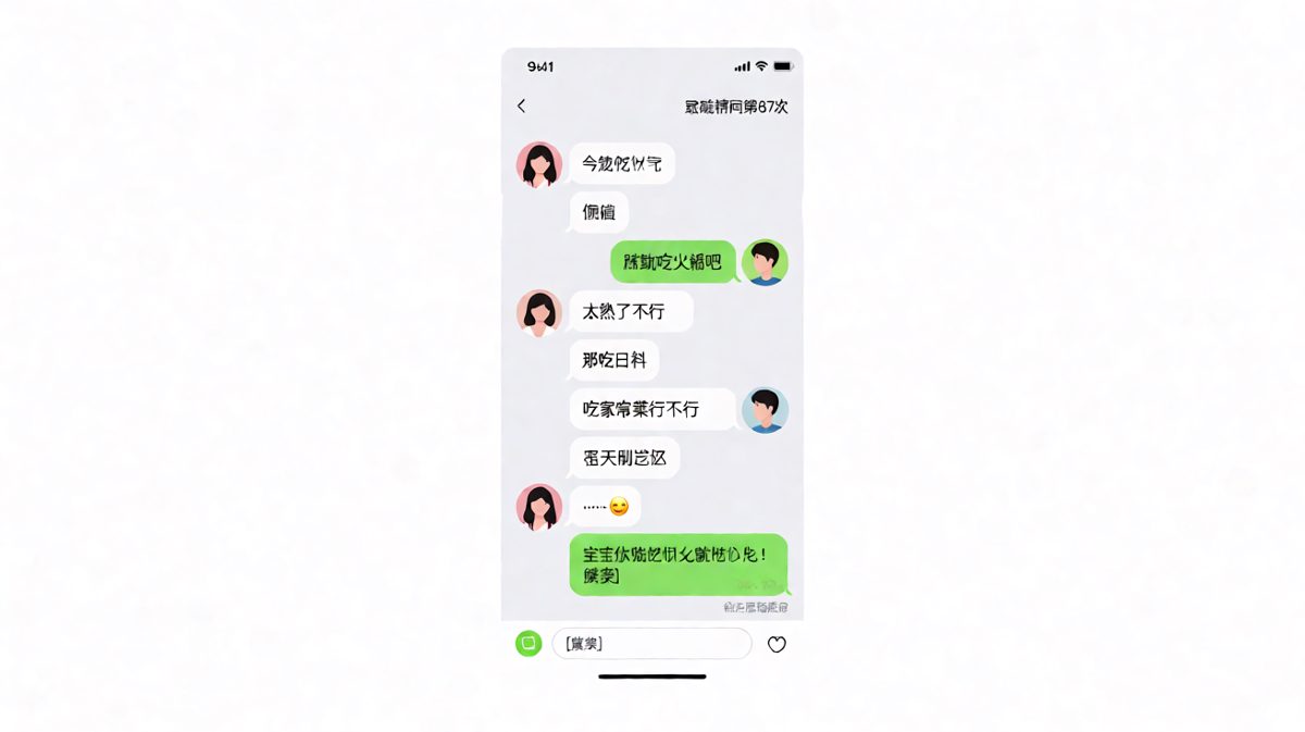 「随便」是情侣对话中最危险的词汇，一轮循环下来谁都不知道吃什么。