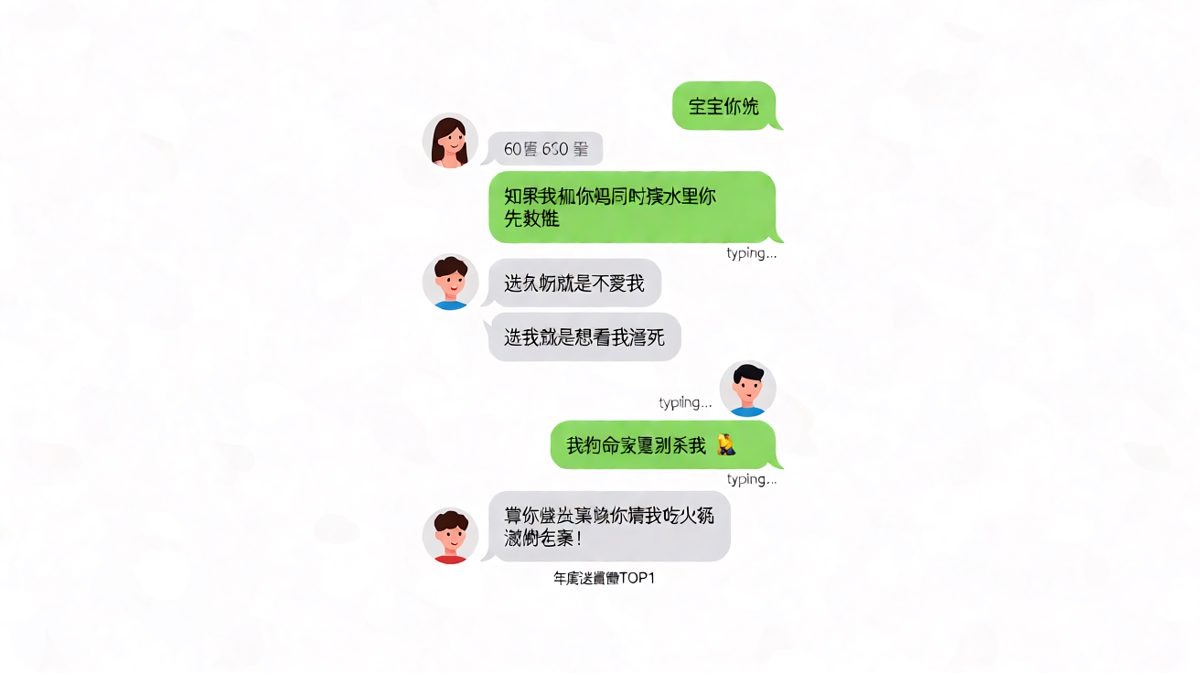 经典送命题再次上演，男生靠「狗命要紧」成功化险为夷。