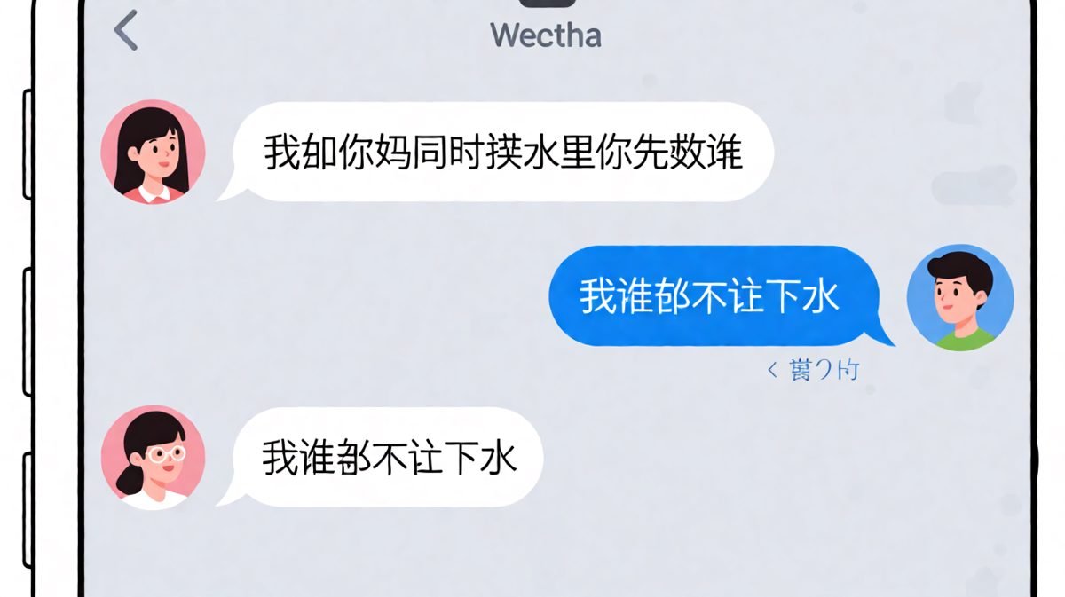 经典送命题被一句话轻松化解，求生欲爆表