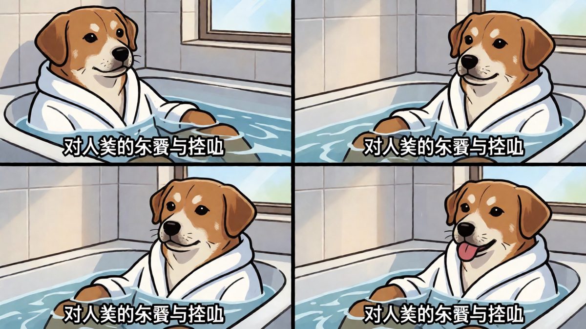 狗狗：我们说好的只是梳毛，谁说是洗澡啊？！