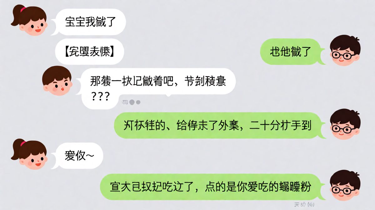 男生假装冷漠实则偷偷点外卖的神反转操作