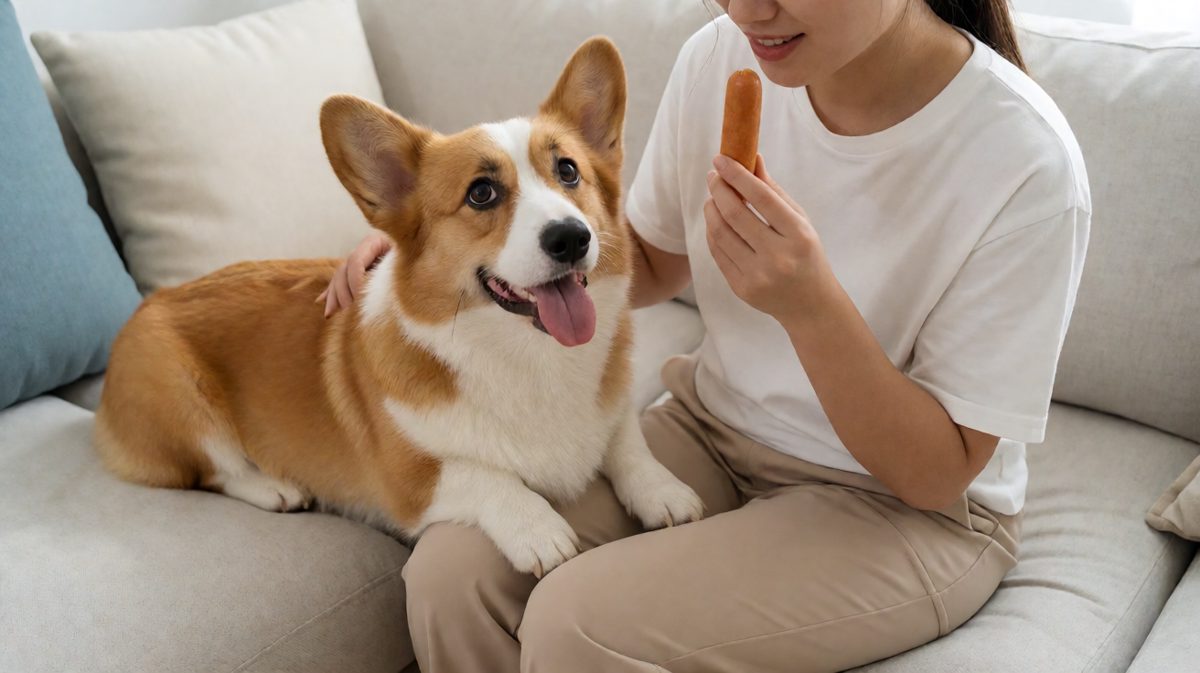 柯基：就一口……就一口嘛主人~