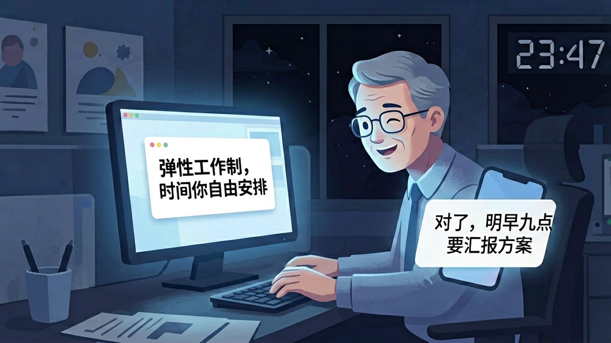 老板：弹性工作制！员工：弹到你床上那叫弹性？