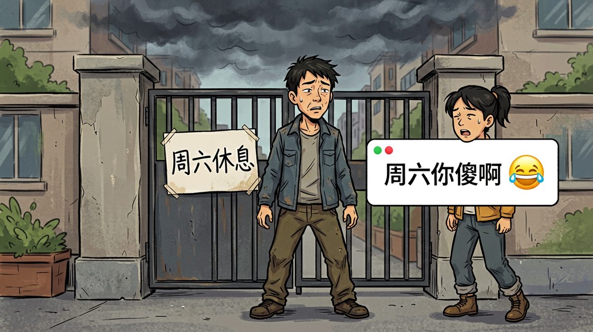 狂奔打卡，结果是周六