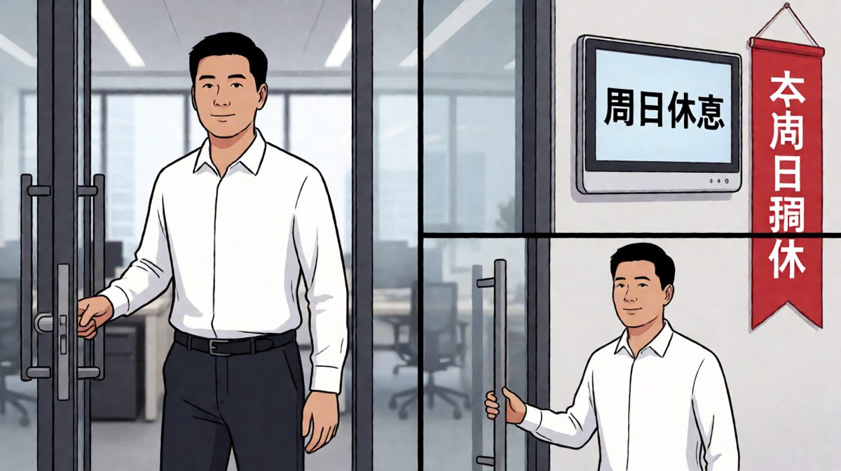 到了才发现……今天是周日