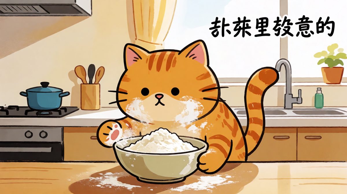 偷吃翻车，面粉面具猫上线