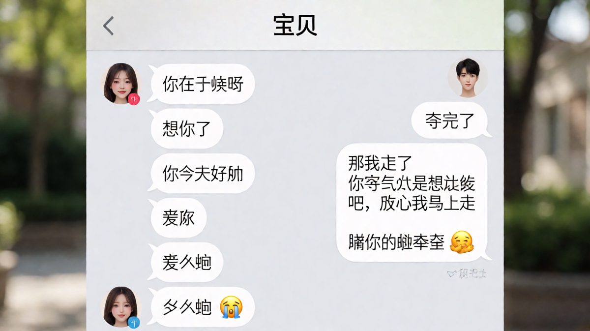 疯狂夸男友之后差点被当场送走