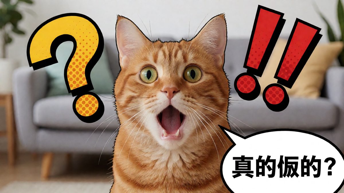 经典震惊猫：每当听到离谱消息时的标准反应